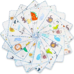 Omilion Baby-Waschlappen Baumwolle Badetuch Geschenkliste