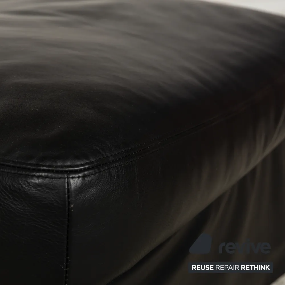 Flexform NONNAMARIA Leder Liege Garnitur Schwarz 2x Daybed Antonio Citterio