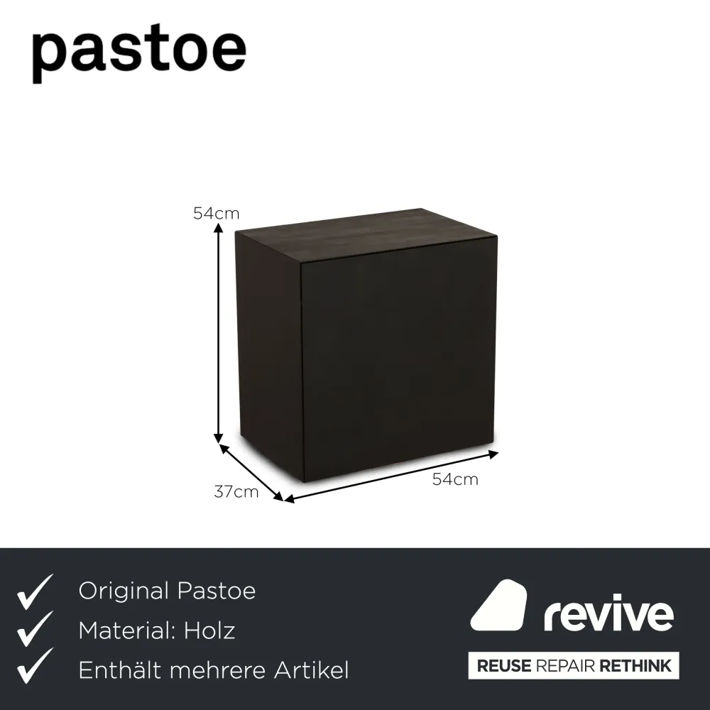 Pastoe Holz Sideboard Garnitur Schwarz