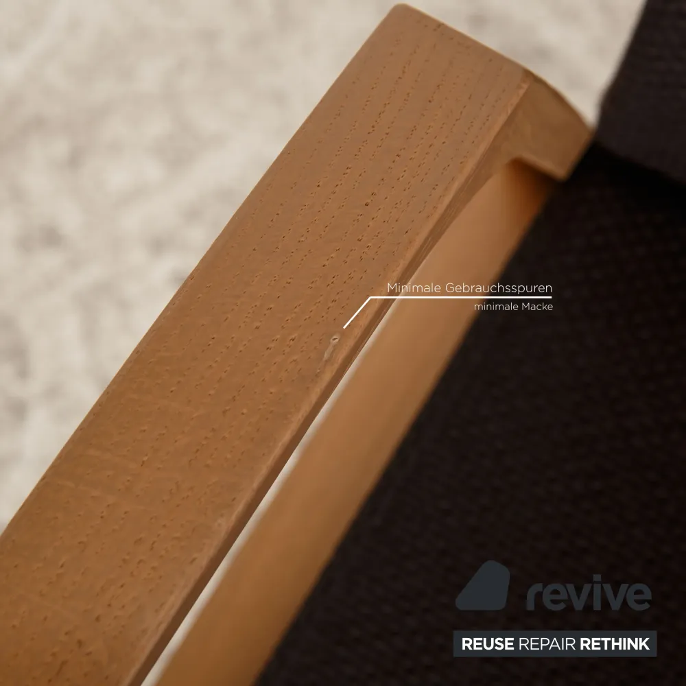 Rolf Benz STU-AT-675 Stoff Stuhl Garnitur Grau
