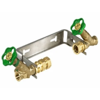 WZ-Garnitur – starre Ausführung 6/4" x 6/4" aus Edelstahl ohne verstellbaren Wandabstand