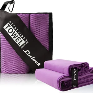 2er Set Microfaser Handtücher für Sport und Reise 160x80cm