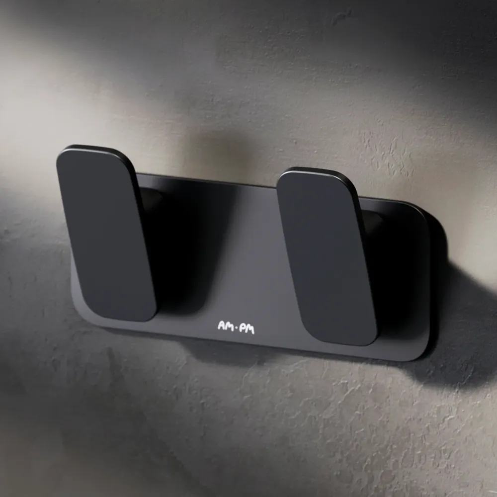 AIB35622 Handtuchhaken Inspire V2.0 Doppelhaken für Handtücher Wandhaken, Schwarz