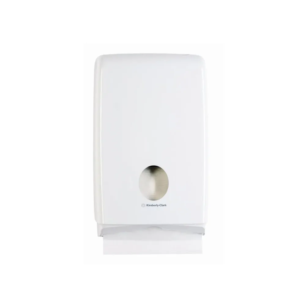 Aquarius™ Slimfold™ Spender für gefaltete Handtücher - Weiß - 1 Dispenser | Karton (1 Spender)