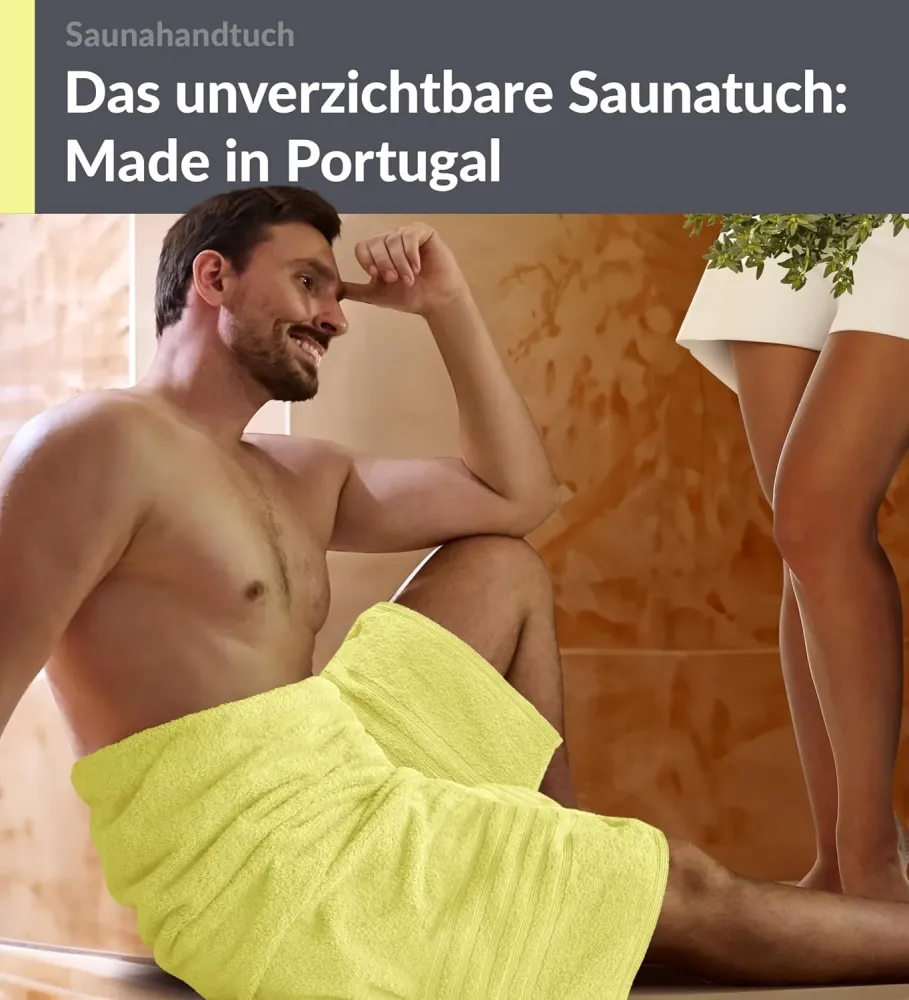 Badetuch groß 100x200 cm Grün - Anis