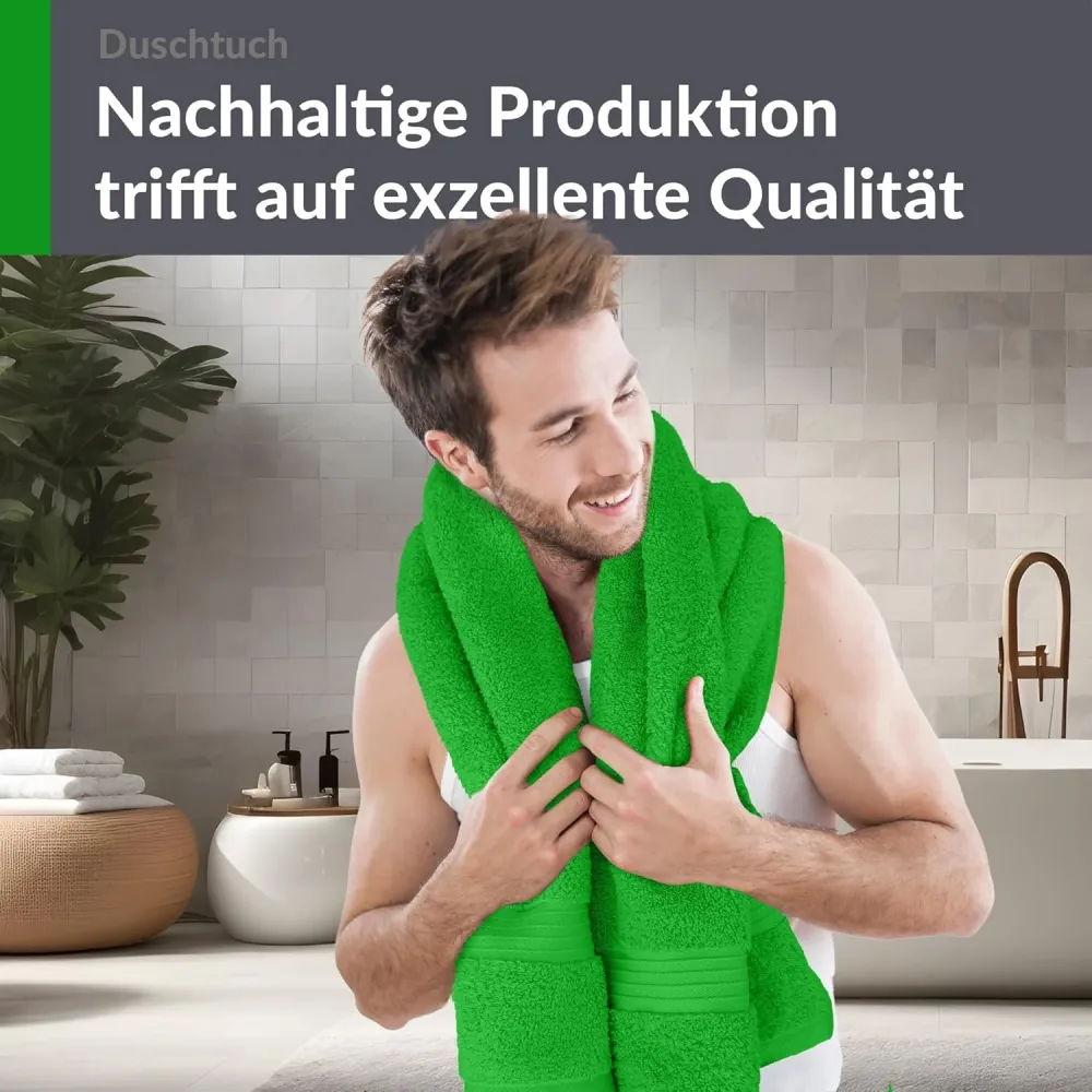 Duschtuch - Badetuch 70x140 cm Grün - Forst