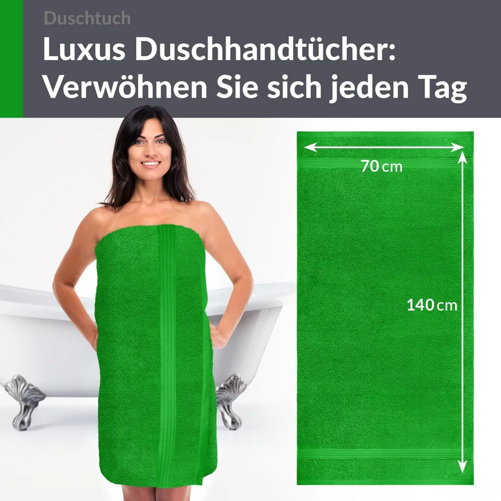 Duschtuch - Badetuch 70x140 cm Grün - Forst