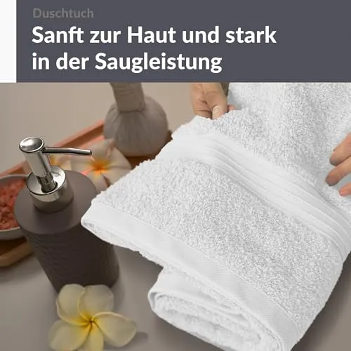 Duschtuch - Badetuch 70x140 cm Weiß
