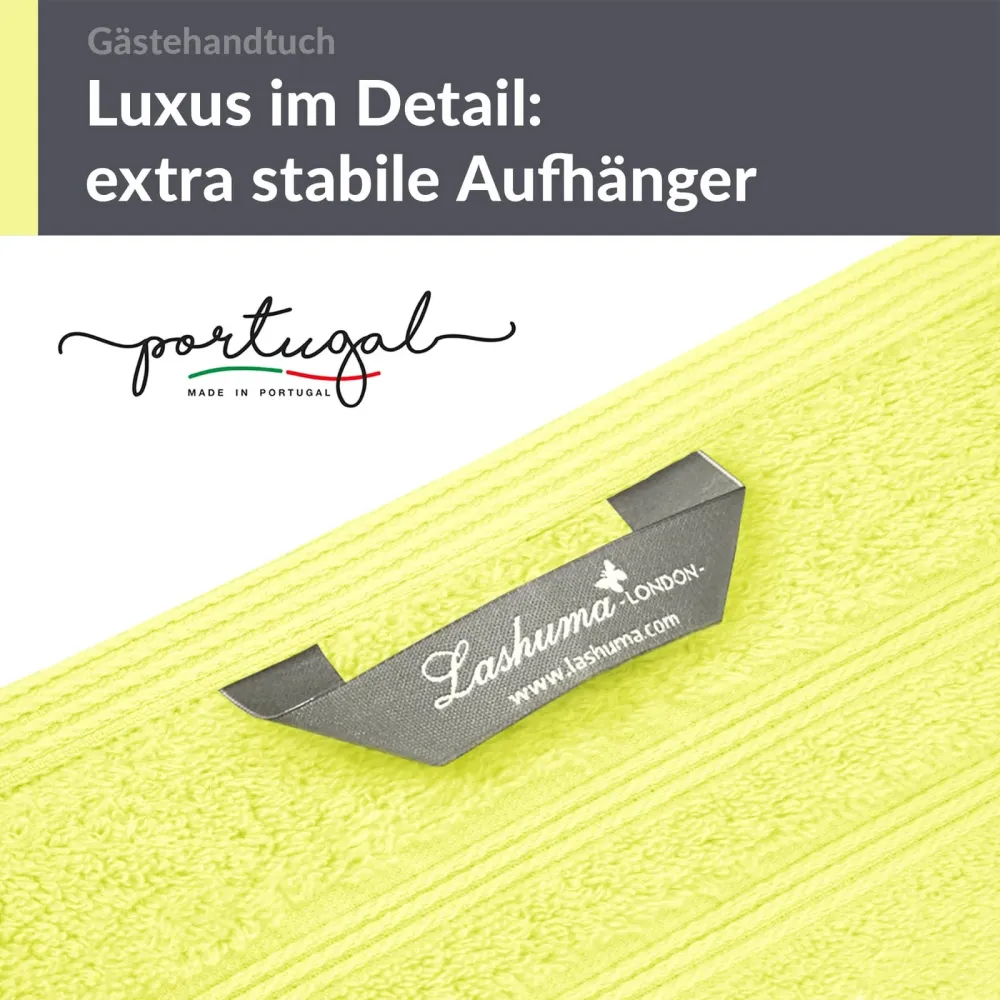 Gästehandtücher Set 30x50 cm 4 Stück Grün - Anis