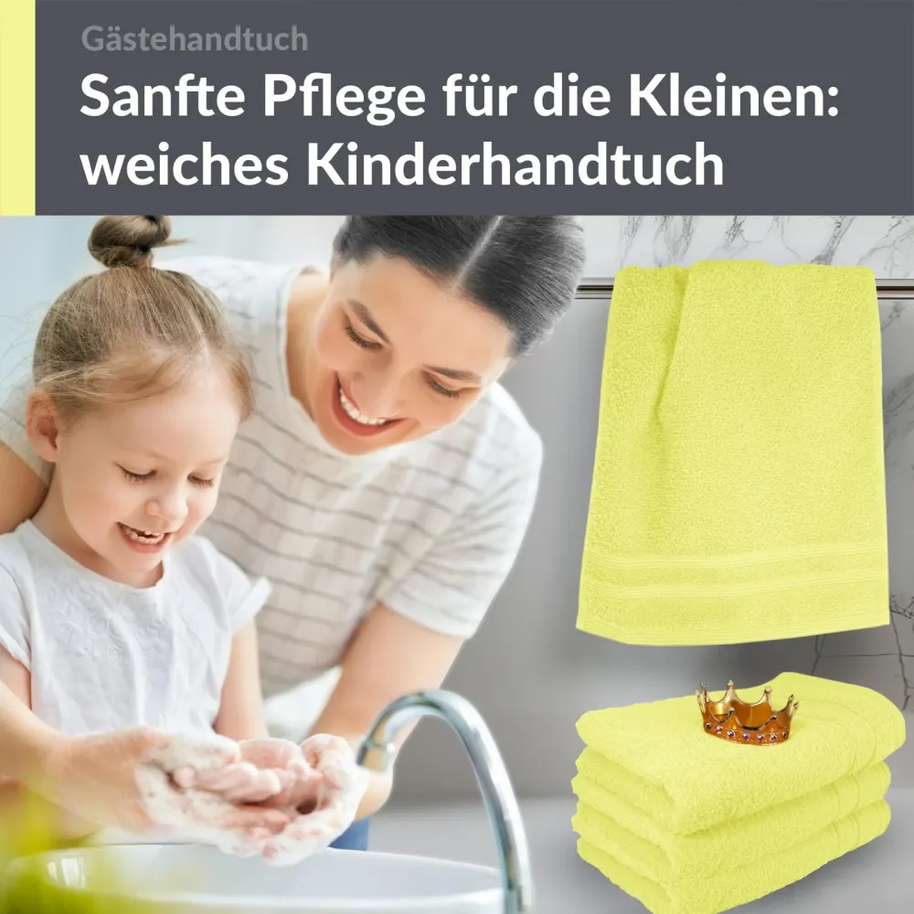 Gästehandtücher Set 30x50 cm 4 Stück Grün - Anis