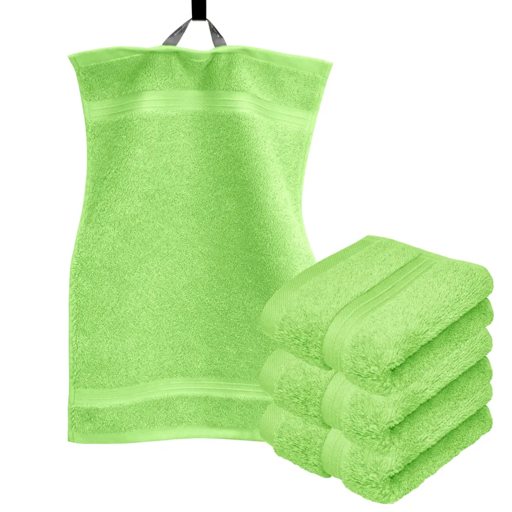 Gästehandtuch 30x50 cm 4er Set Grün - Apfel
