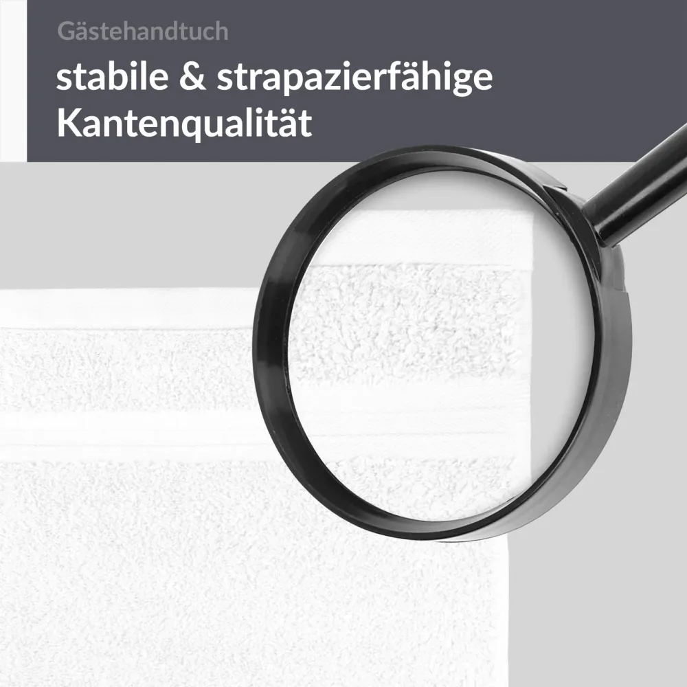 Gästehandtuch 30x50 cm Weiß
