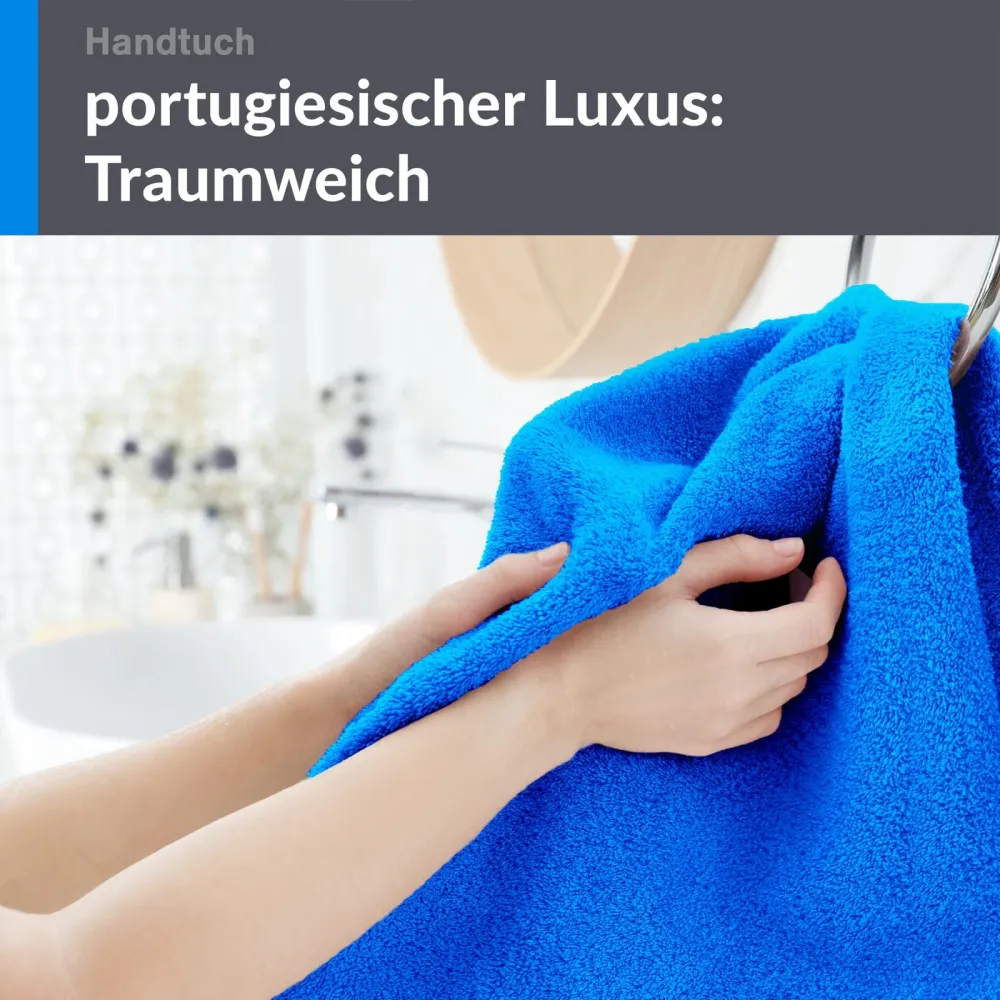 Handtuch 50x100 cm Blau - Karibik