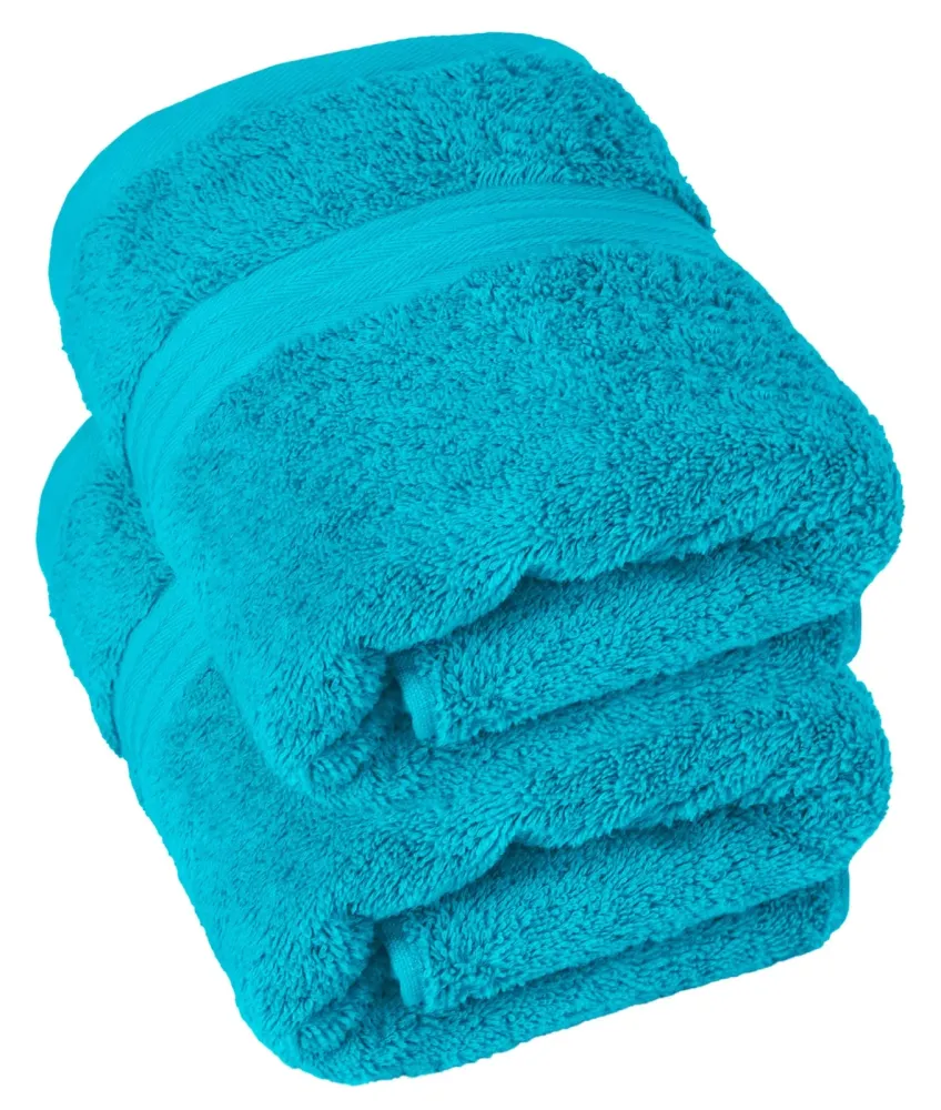 Handtuch Set 50x100 cm 2 Stück Blau - Aquamarin