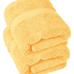 Handtuch Set 50x100 cm 2 Stück Gelb - Aprikosen