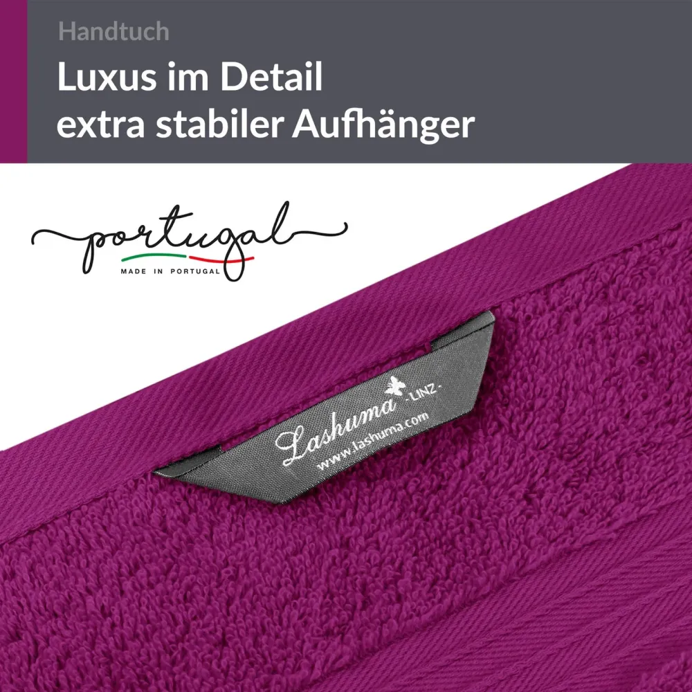 Handtuch Set 50x100 cm 2 Stück Lila - Orchidee
