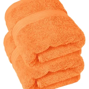 Handtuch Set 50x100 cm 2 Stück Orange - Blutorange