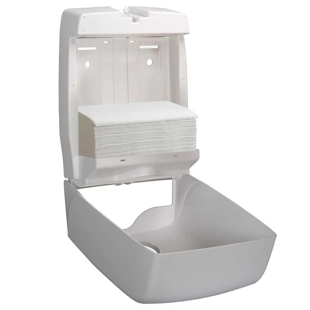 Hostess™ NATURA™ Handtücher - gefaltet / Weiß /Groß - 20 Clips x 84 Sheets | Karton (20 Päckchen)