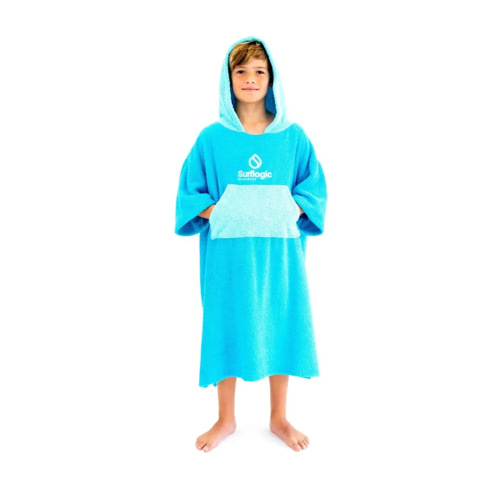 Poncho Junior Cyan-Türkis Surflogic 59806