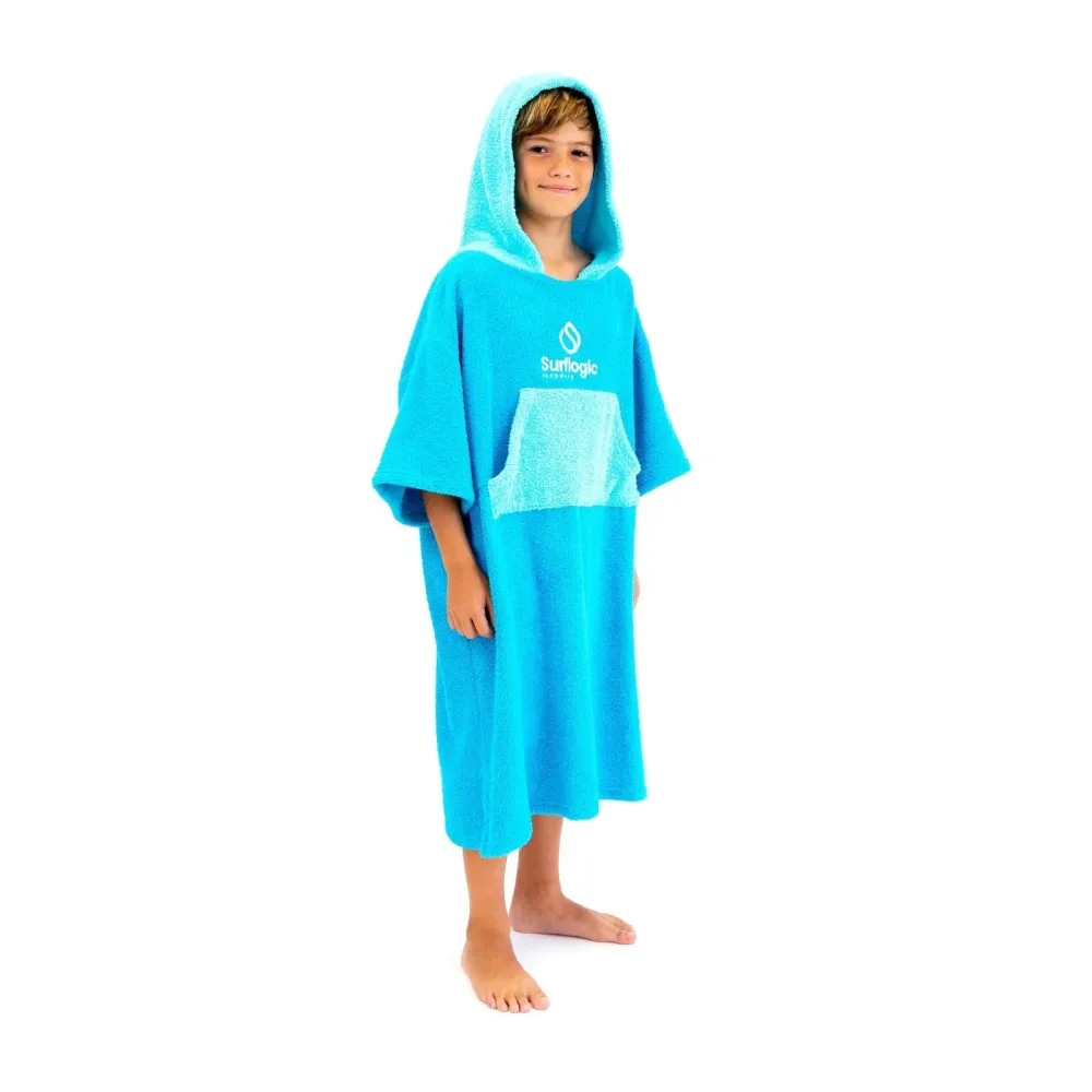 Poncho Junior Cyan-Türkis Surflogic 59806