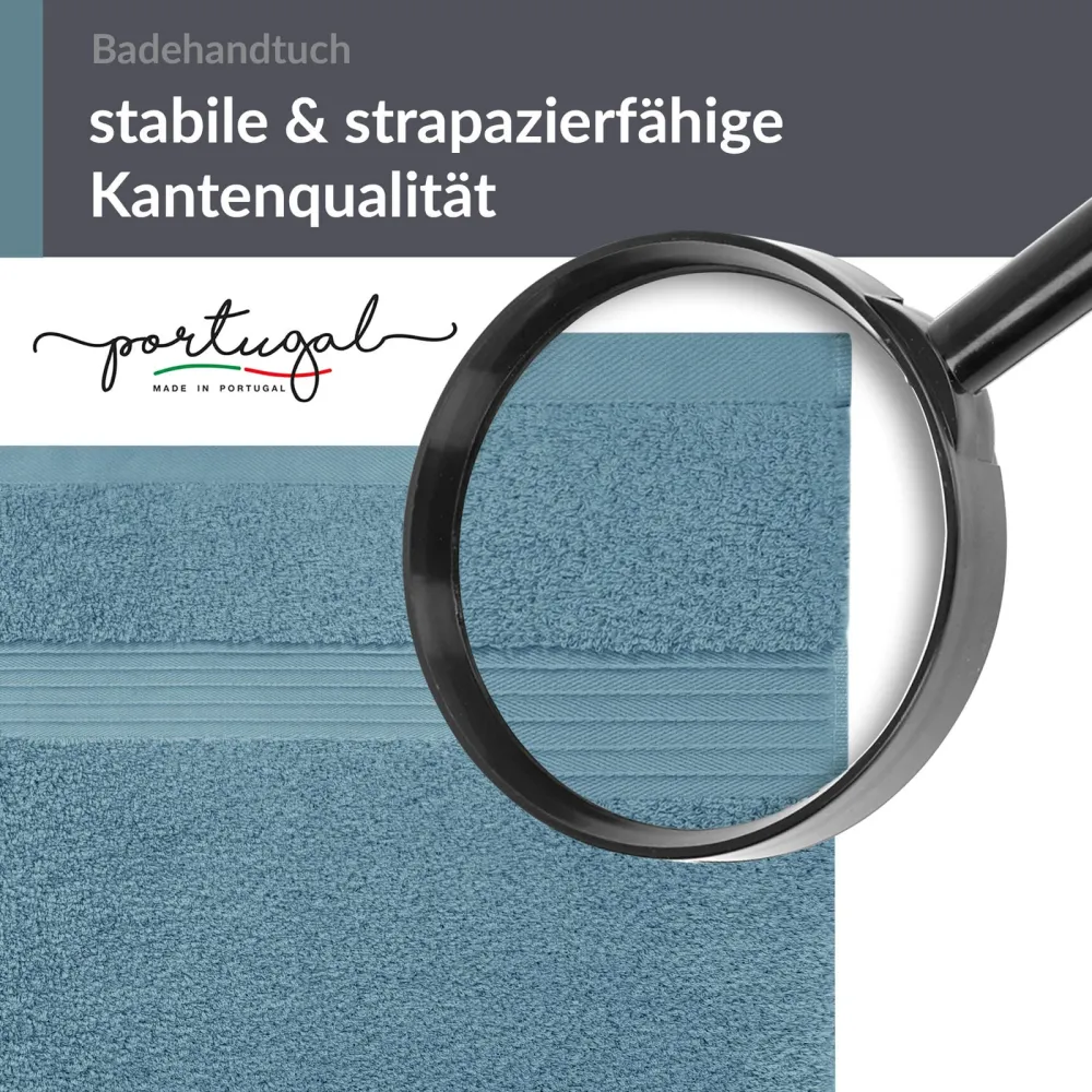Saunahandtuch 70x200 cm Blau - Tauben