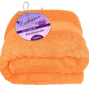Saunahandtuch 70x200 cm Orange - Blutorange