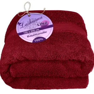 Saunahandtuch 70x200 cm Rot - Rubin