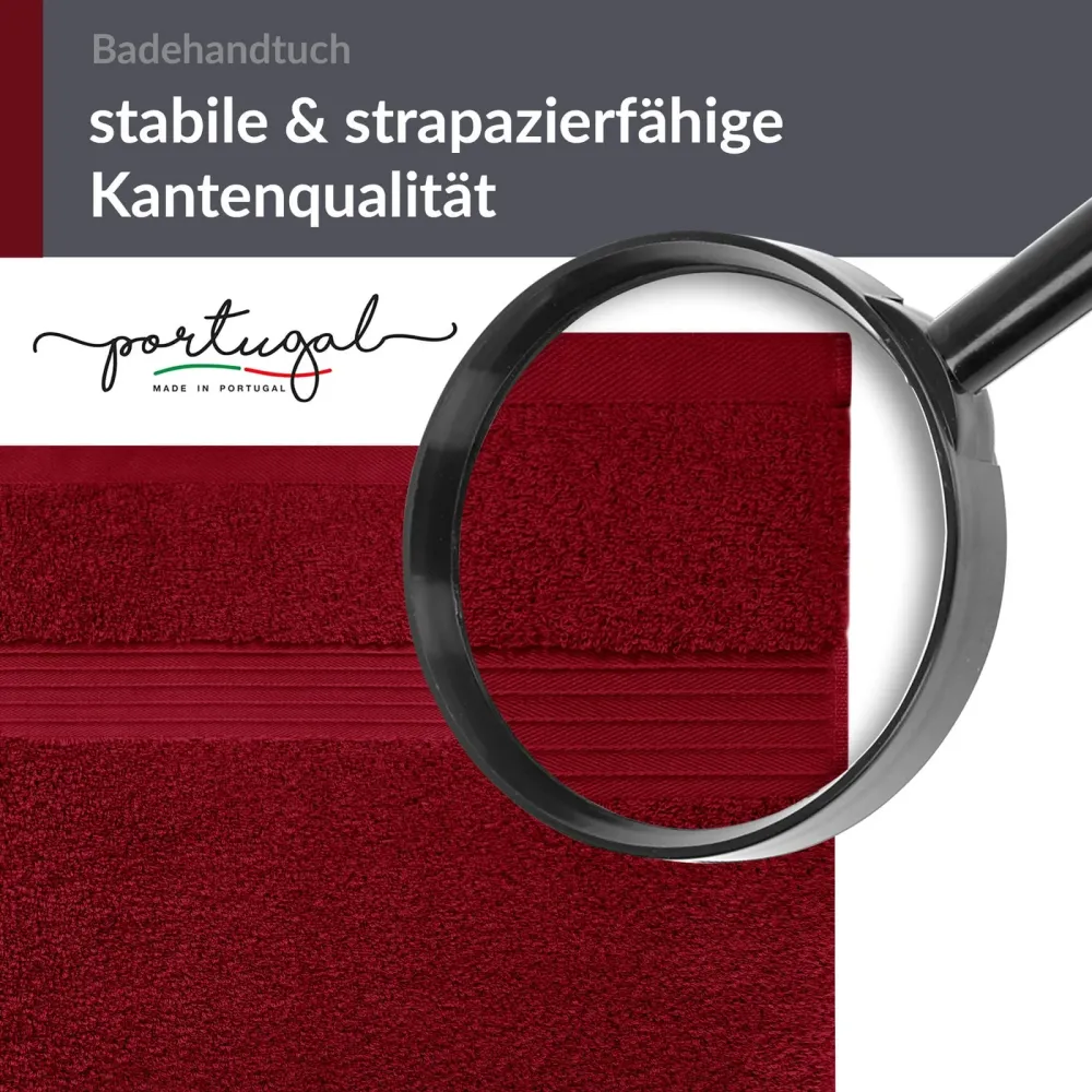 Saunahandtuch 70x200 cm Rot - Rubin