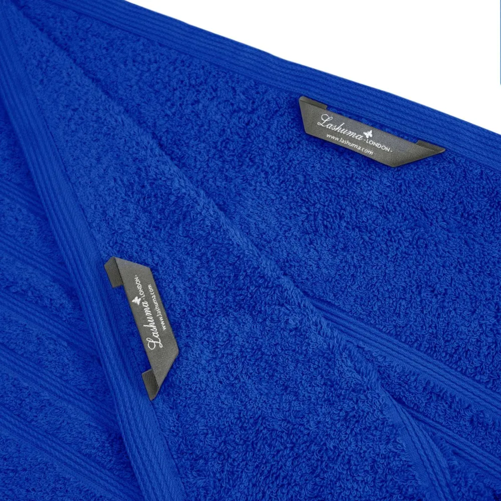 Saunahandtuch groß 80x200 cm 2er Set Blau - Azur