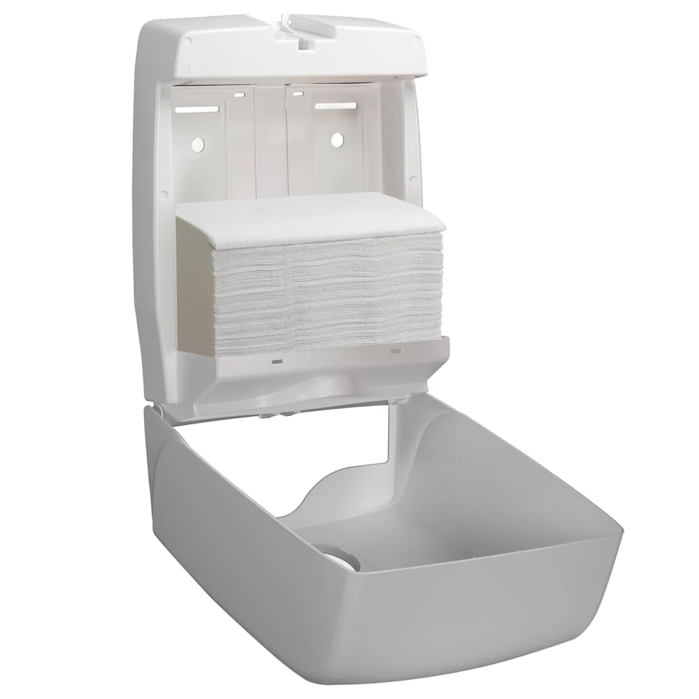 Scott® Control™ Handtücher - gefaltet / Weiß /Groß - 15 Clips x 240 Sheets | Karton (15 Päckchen)