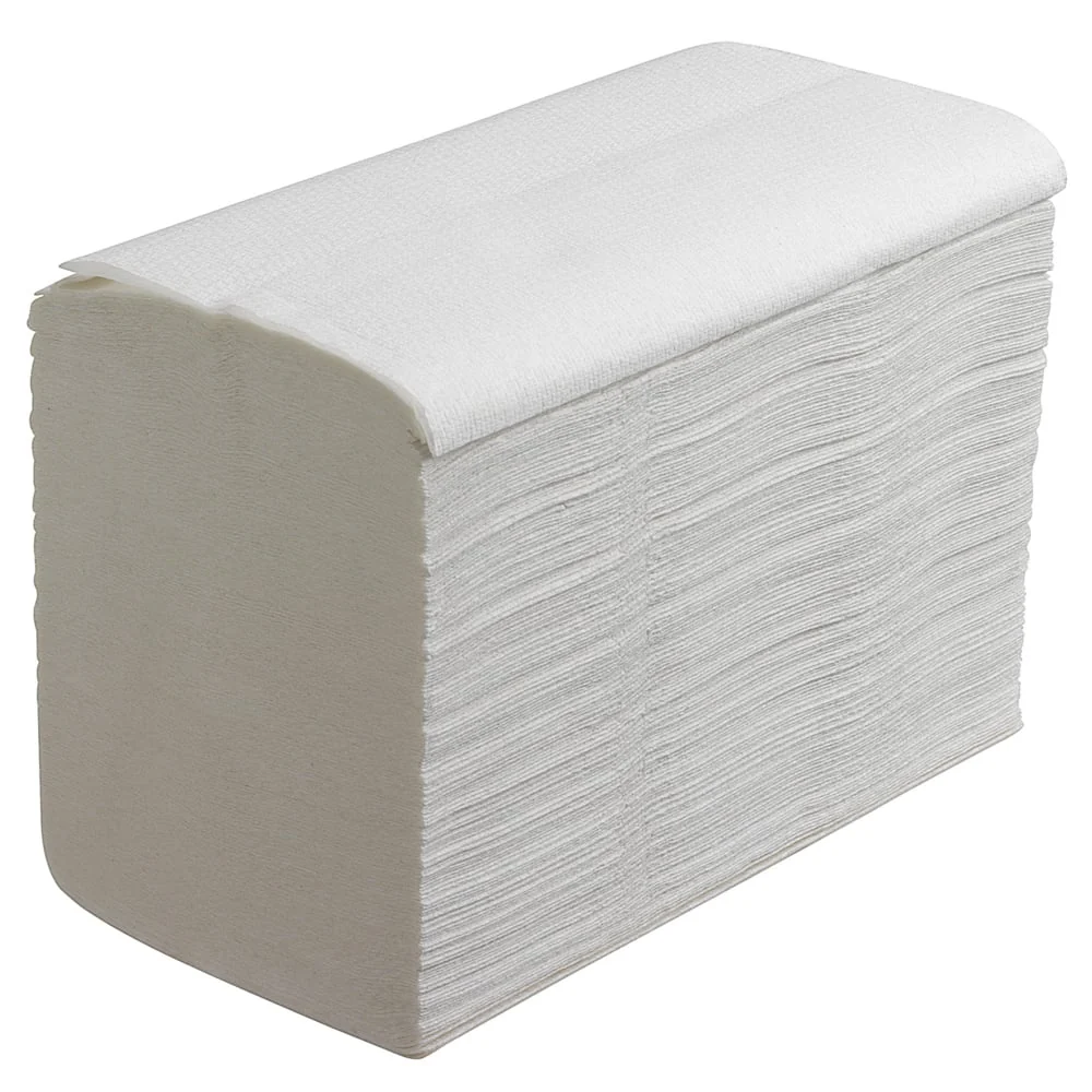Scott® Control™ Herunterspülbare Falthandtücher - Weiß - 15 Clips x 322 Sheets | Karton (15 Päckchen)