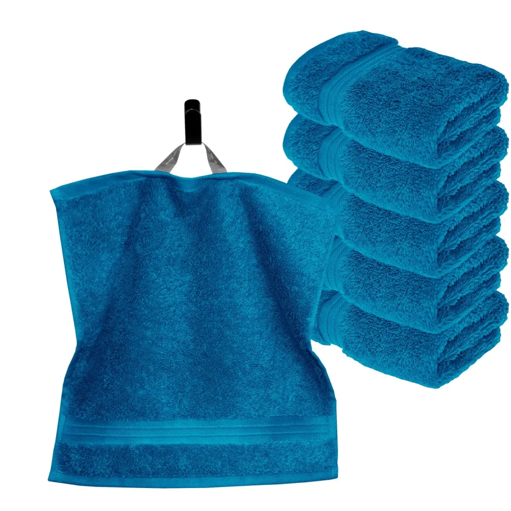Seiftücher 30x30 cm, 6er Set Waschlappen Blau - Petrol