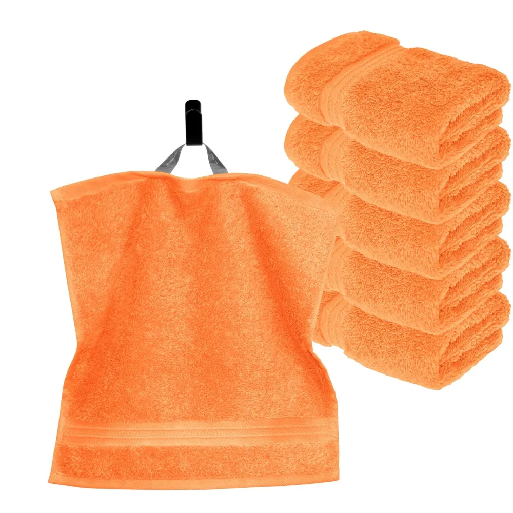 Seiftücher 30x30 cm, 6er Set Waschlappen Orange - Blutorange
