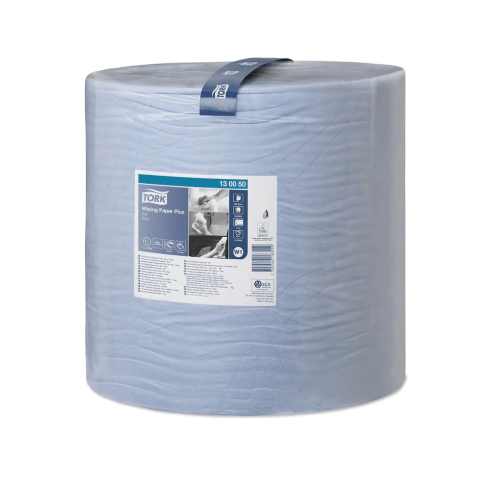 Tork 130050 Starke Mehrzweck-Papierwischtücher Premium W1 2-lagig 510m/36,9cm | Karton (1 Rolle)