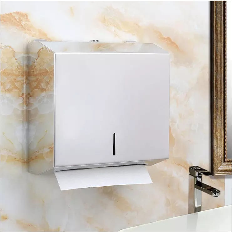 Wandmontierter Edelstahl-Handtuchspender für Toilettenpapier und Handtücher