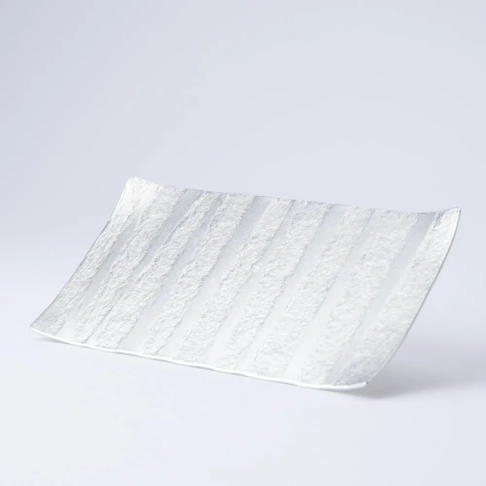 Gestreifter Oshibori-Handtuchhalter aus Aluminium