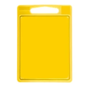 Cookinglife Schneidebrett mit Saftgrube 35 x 25 x 0,85 cm - Gelb