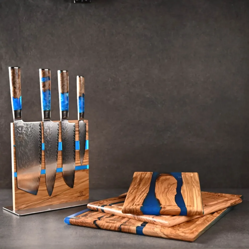Konpeki Kombipaket Advanced (Messerset+Messerblock+Schneidebretter)