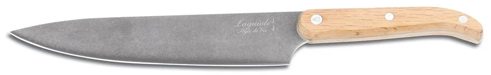 Laguiole Style de Vie Kochmesserset aus Eichenholz mit magnetischem Messerblock