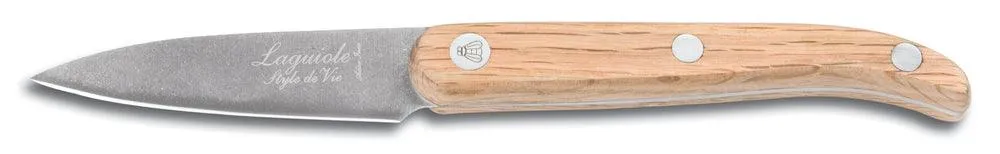 Laguiole Style de Vie Kochmesserset aus Eichenholz mit magnetischem Messerblock