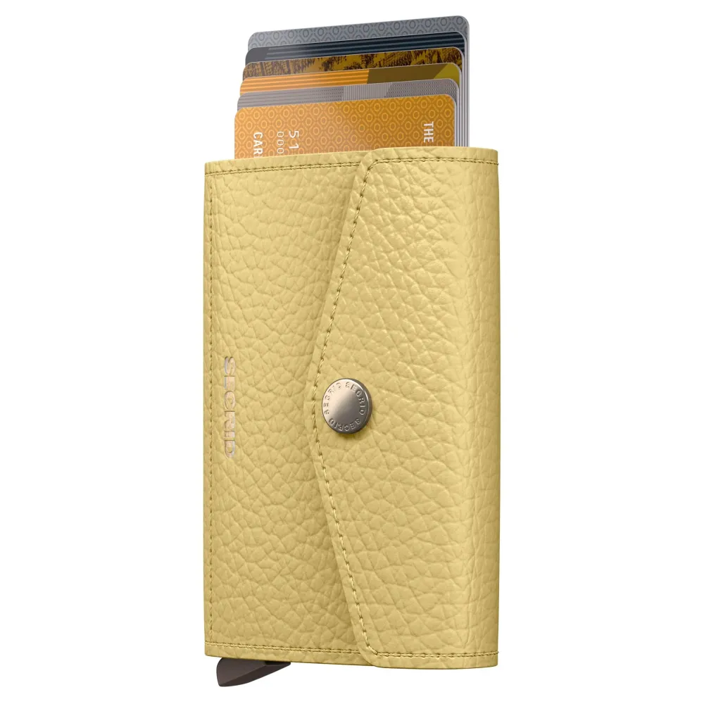 Secrid Envelope Pebble - Geldbörse 8cc 10.2 cm (butter yellow)