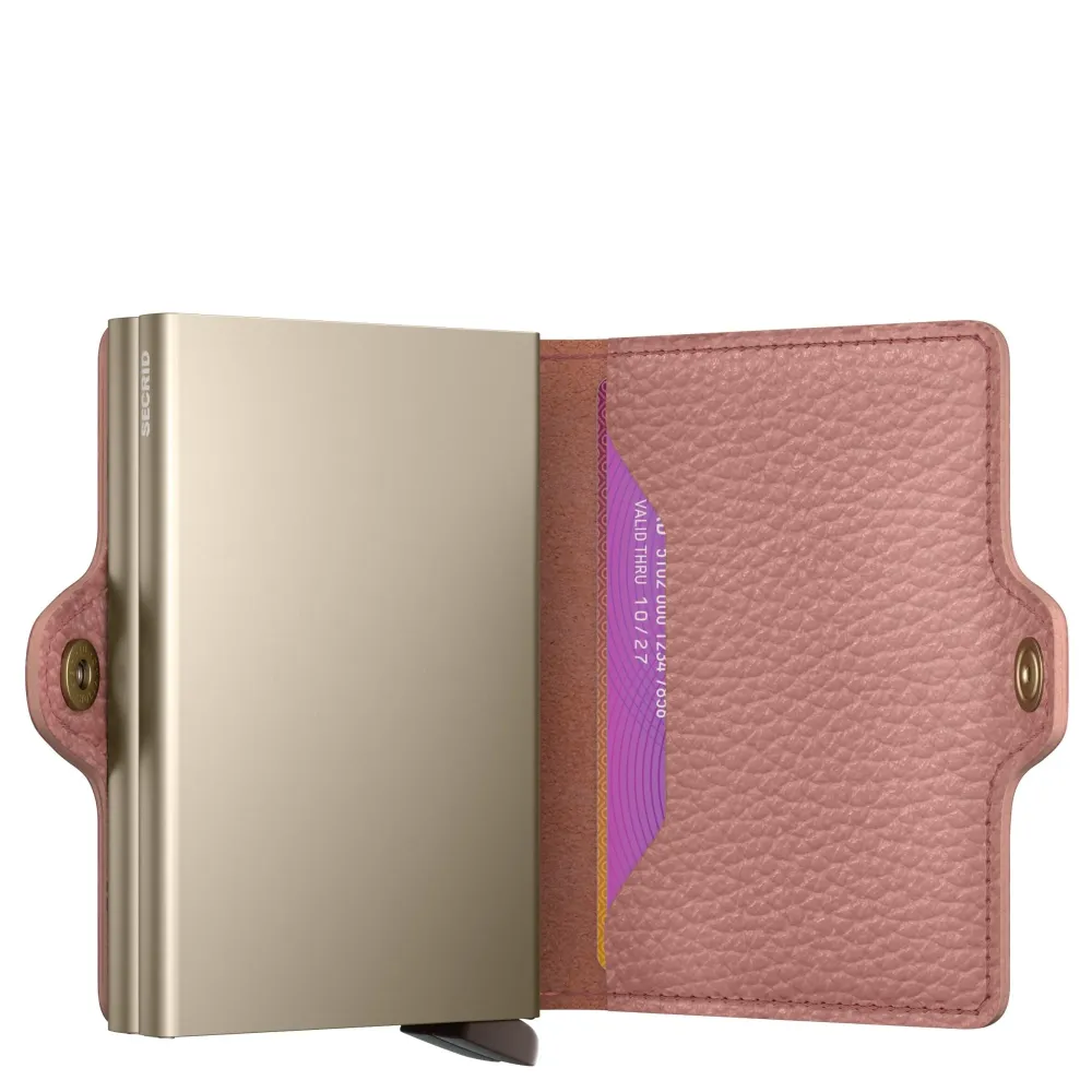 Secrid Twinwallet Pebble - Geldbörse 12cc 10.2 cm RFID (rose)