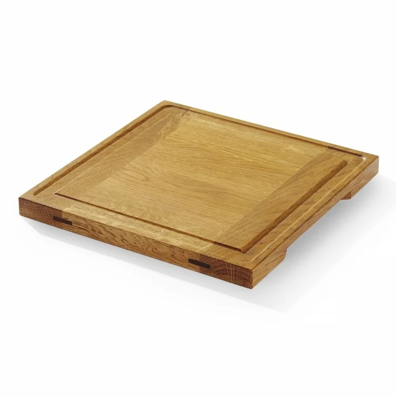 Servierbrett aus Eichenholz, HENDI, 370x270x(H)20mm