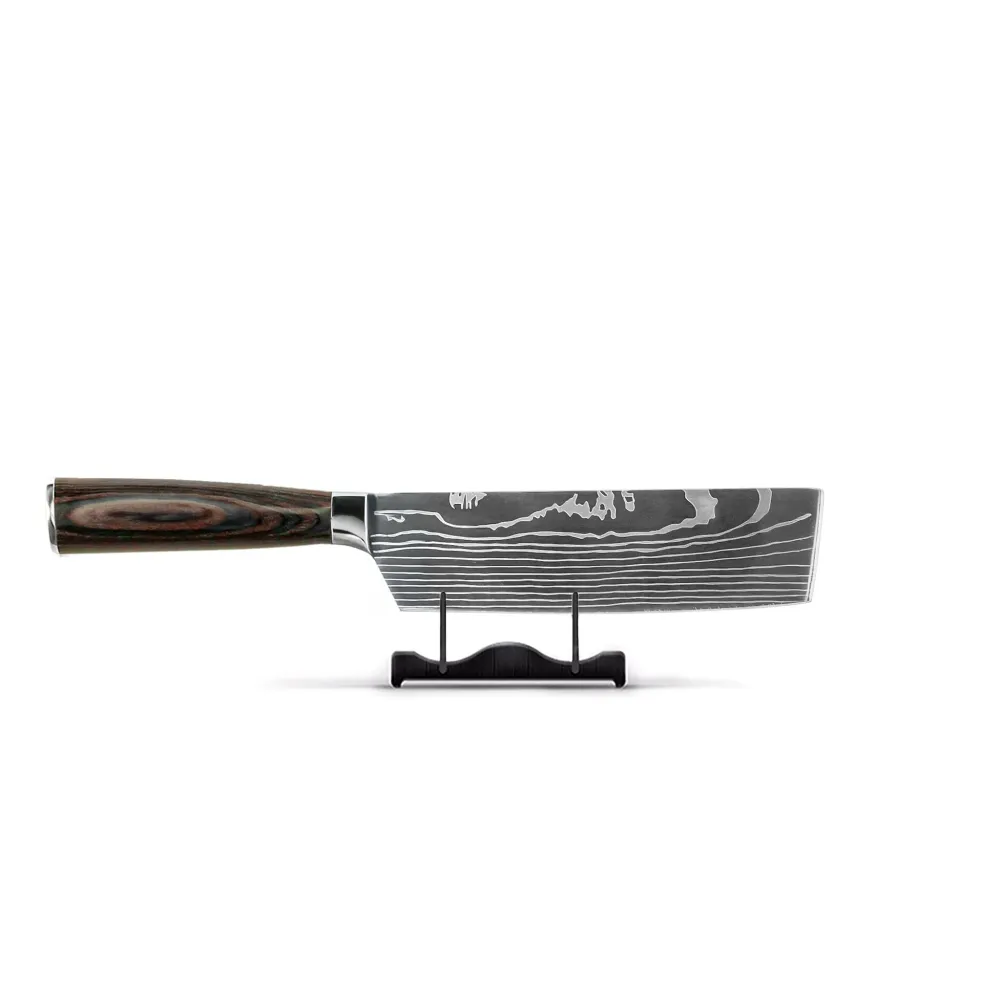 Shinrai Knives – 14-teiliges Messerset mit Damascus-Print – Master Collection XL-Set + Block