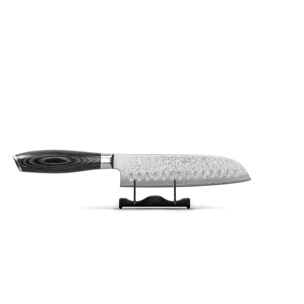 Shinrai Knives – 2-teiliges Messerset aus Damast-Pakkaholz – Kochmesser + Santokumesser