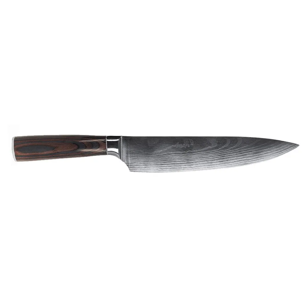 Shinrai Knives – 3-teiliges Outdoor-Messerset mit Damascus-Print