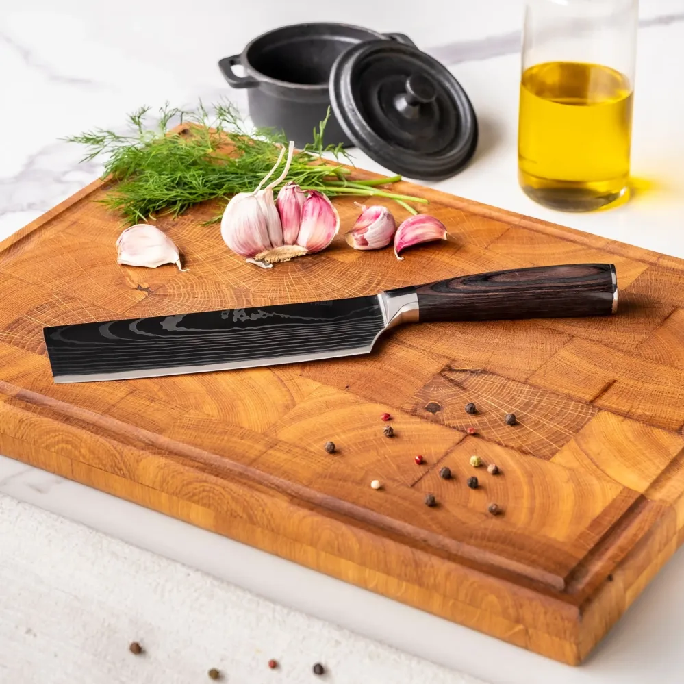 Shinrai Knives – 5-teiliges Messerset mit Damaszener-Print