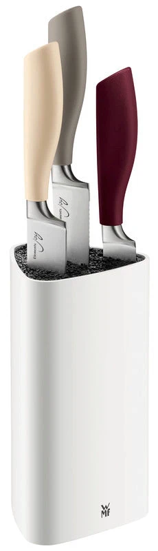 WMF Messerblock bestückt ELEMENTS JOY 4-tlg. – Cromargan® Edelstahl 18/10, poliert
