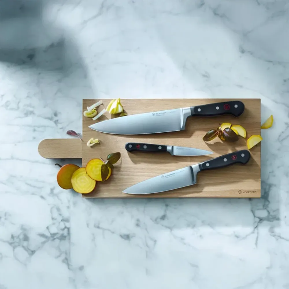 Wüsthof Classic 2-teiliges Messerset - Kochmesser + Brotmesser