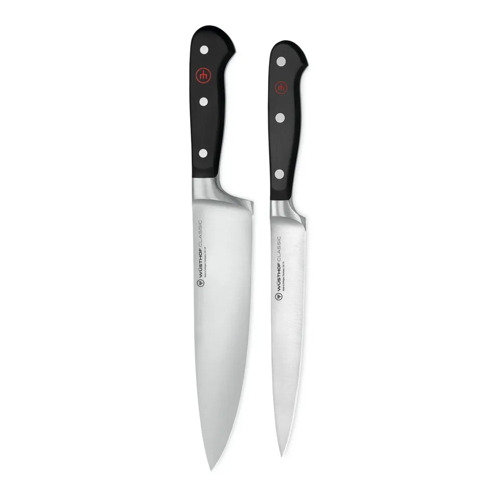 Wüsthof - Classic 2-teiliges Messerset - Kochmesser + Filetiermesser
